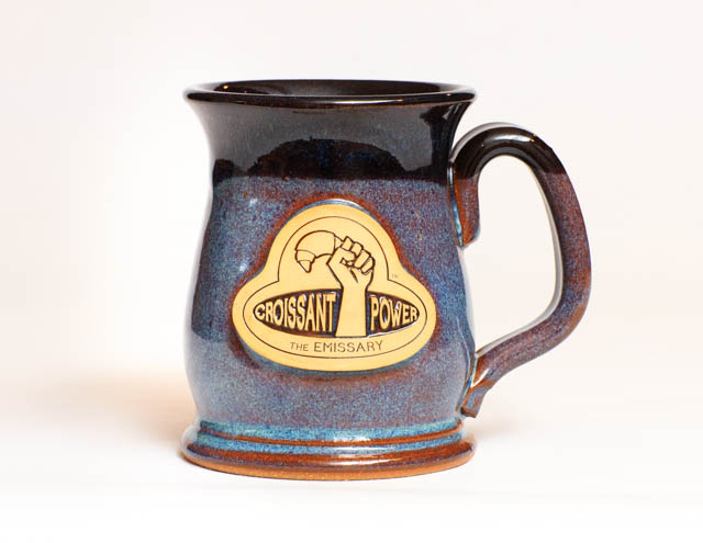 Croissant Power Potbelly Coffee Mug